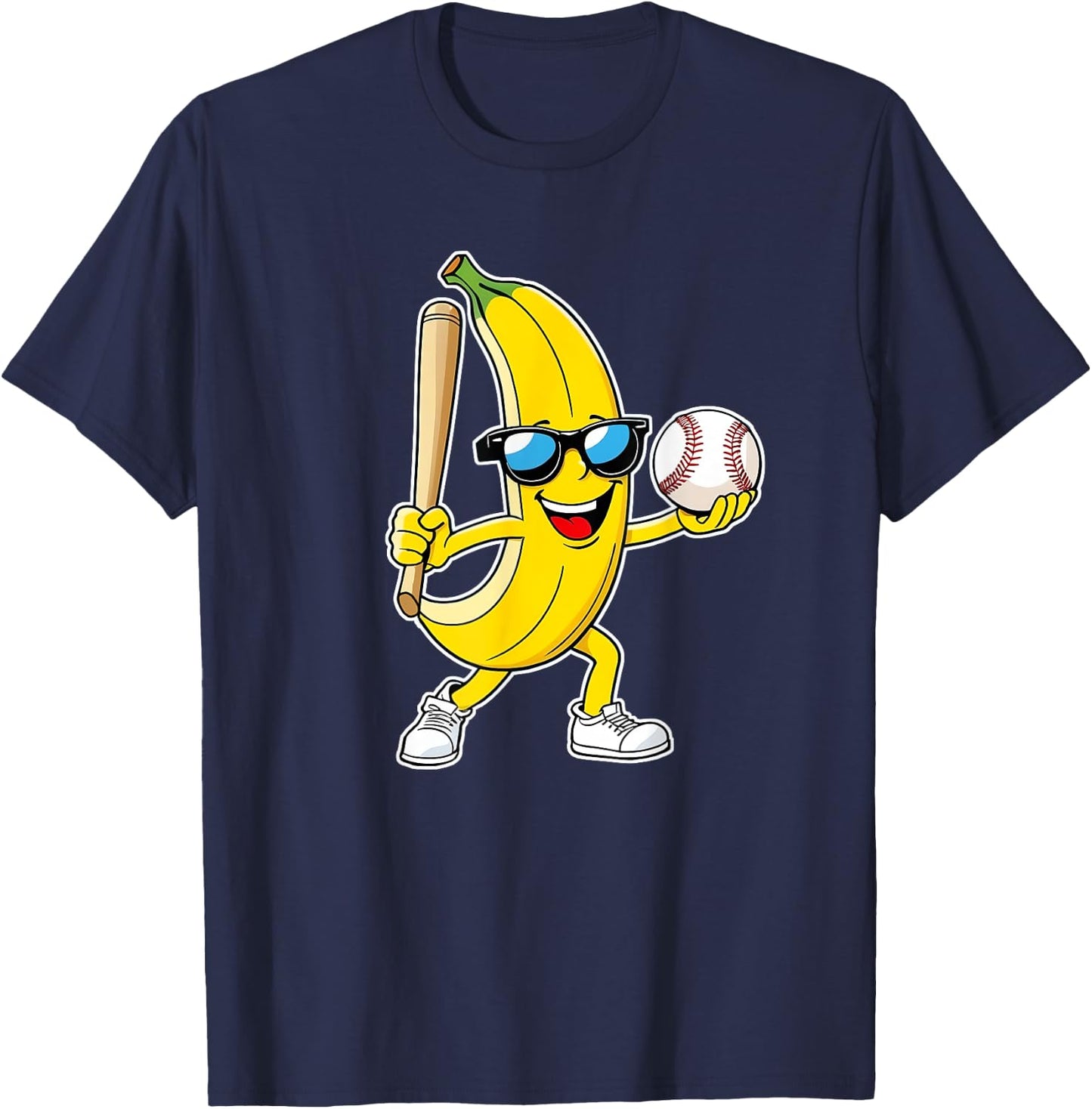 Banana Funny Bananas Men Women Kids Youth T-Shirt - T-Shirt | Navy