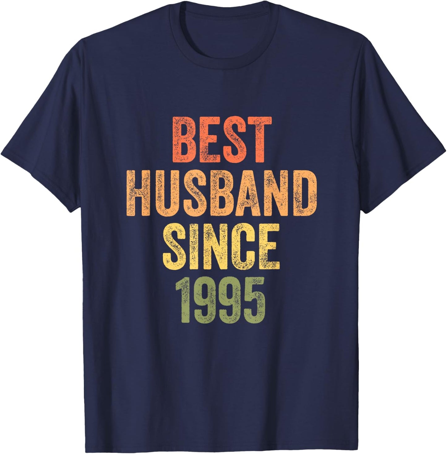 Best Husband Since 1995 30th Wedding Anniversary T-Shirt - T-Shirt | Navy
