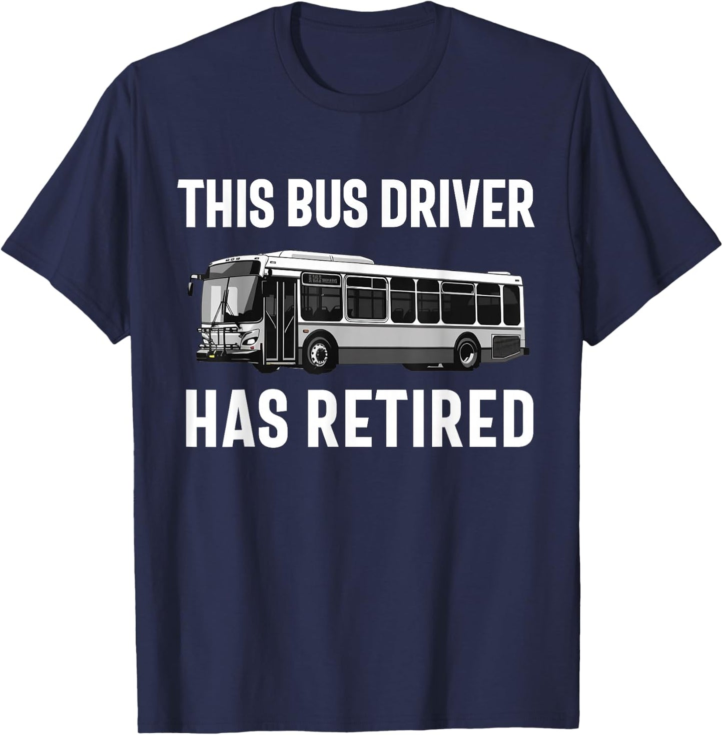 Public Bus Driver Bus Operator Transit Shuttle Bus Men Women T-Shirt - T-Shirt | Navy