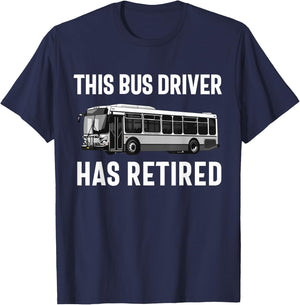 Public Bus Driver Bus Operator Transit Shuttle Bus Men Women T-Shirt - T-Shirt | Navy