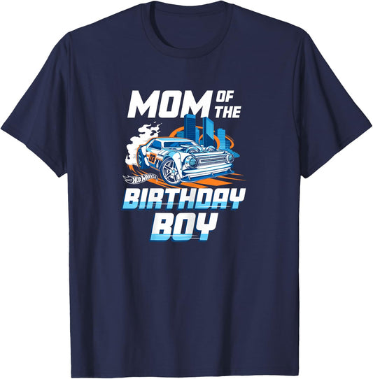 Hot Wheels - Mum of the Birthday Child T-Shirt - T-Shirt | Navy