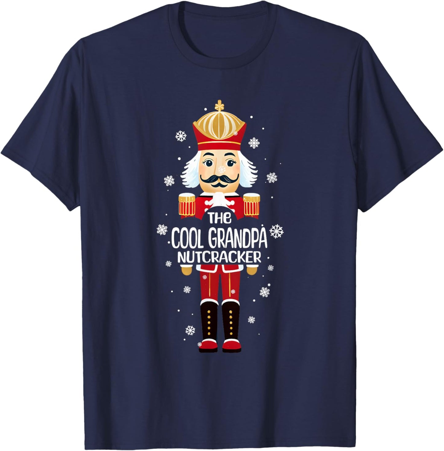 Cool Grandpa Nutcracker Christmas Family Matching Pajama T-Shirt - T-Shirt | Navy