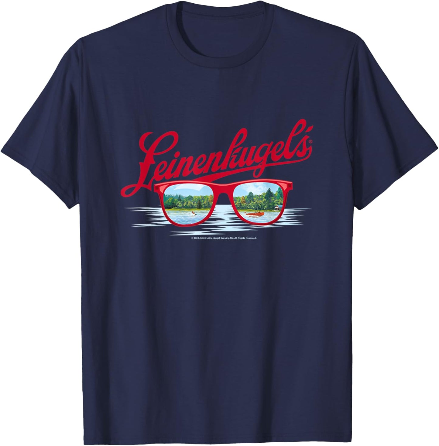 Coors Brewing Company Leinenkugel's Landscape Sunglasses T-Shirt - T-Shirt | Navy
