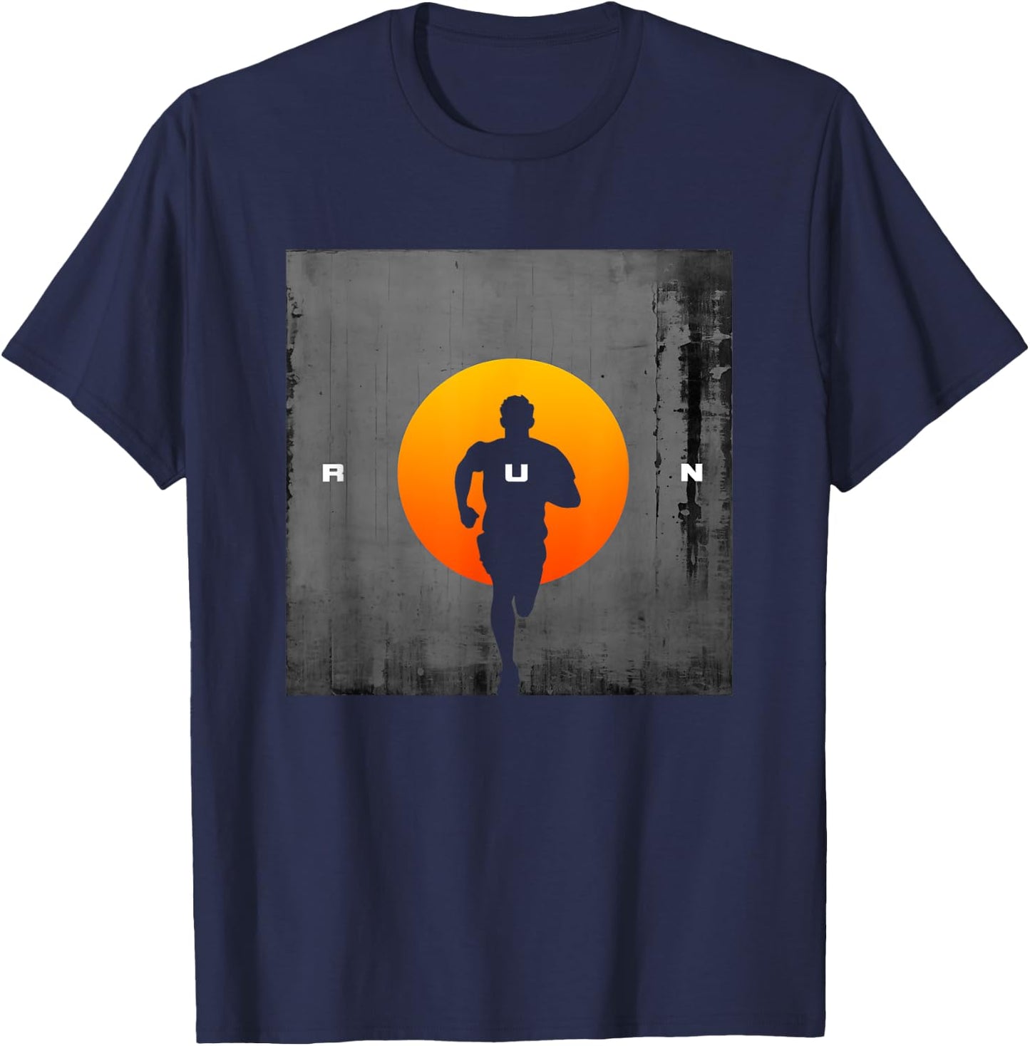 BASBO Run Runner Running , Small, Black T-Shirt - T-Shirt | Navy