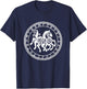 Sleipnir Horse Von Odin Rune Circle Viking Gift T-Shirt - T-Shirt | Navy