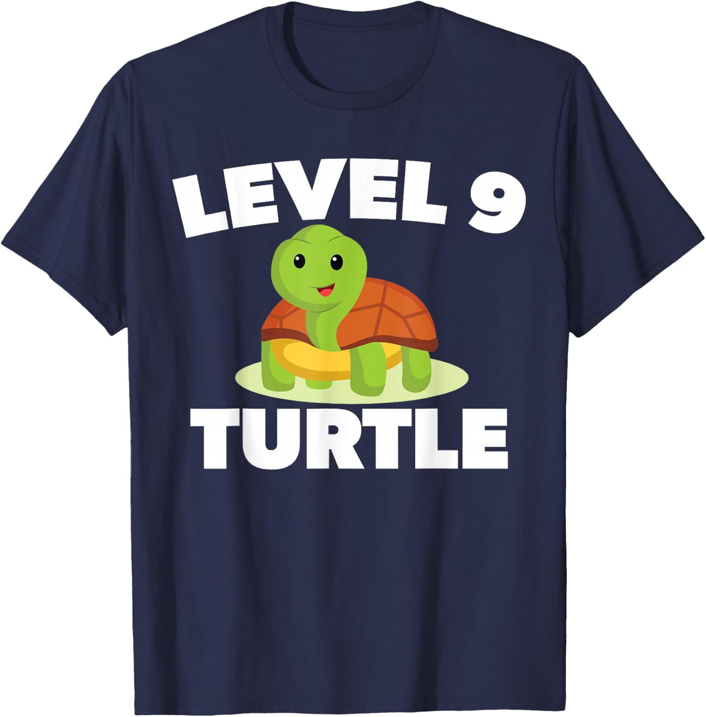 Funny Level 9 Turtle Meme T-Shirt - T-Shirt | Navy