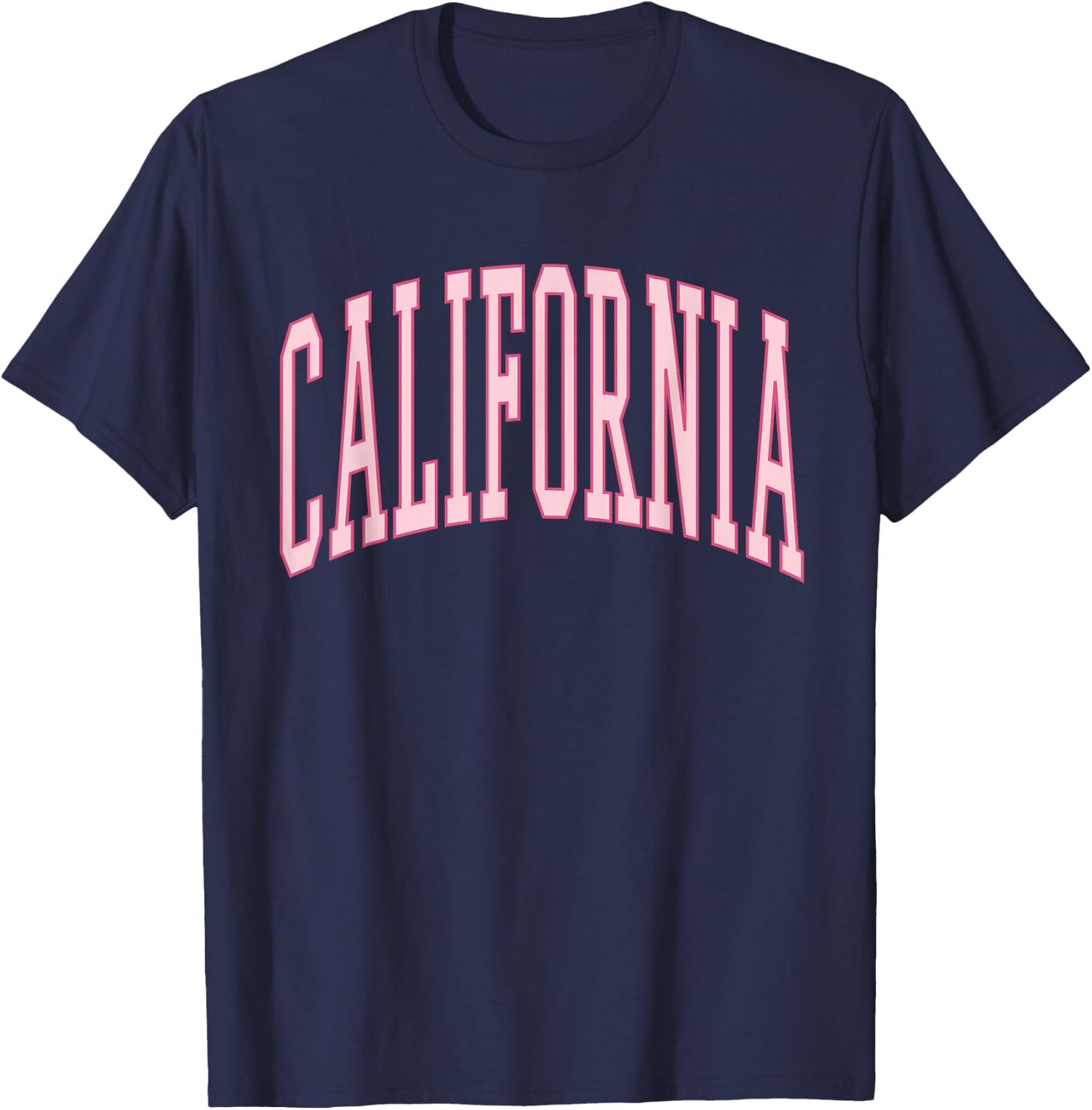 California Cute Preppy Aesthetic Tweens Teen Girls T-Shirt - T-Shirt | Navy