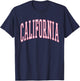 California Cute Preppy Aesthetic Tweens Teen Girls T-Shirt - T-Shirt | Navy