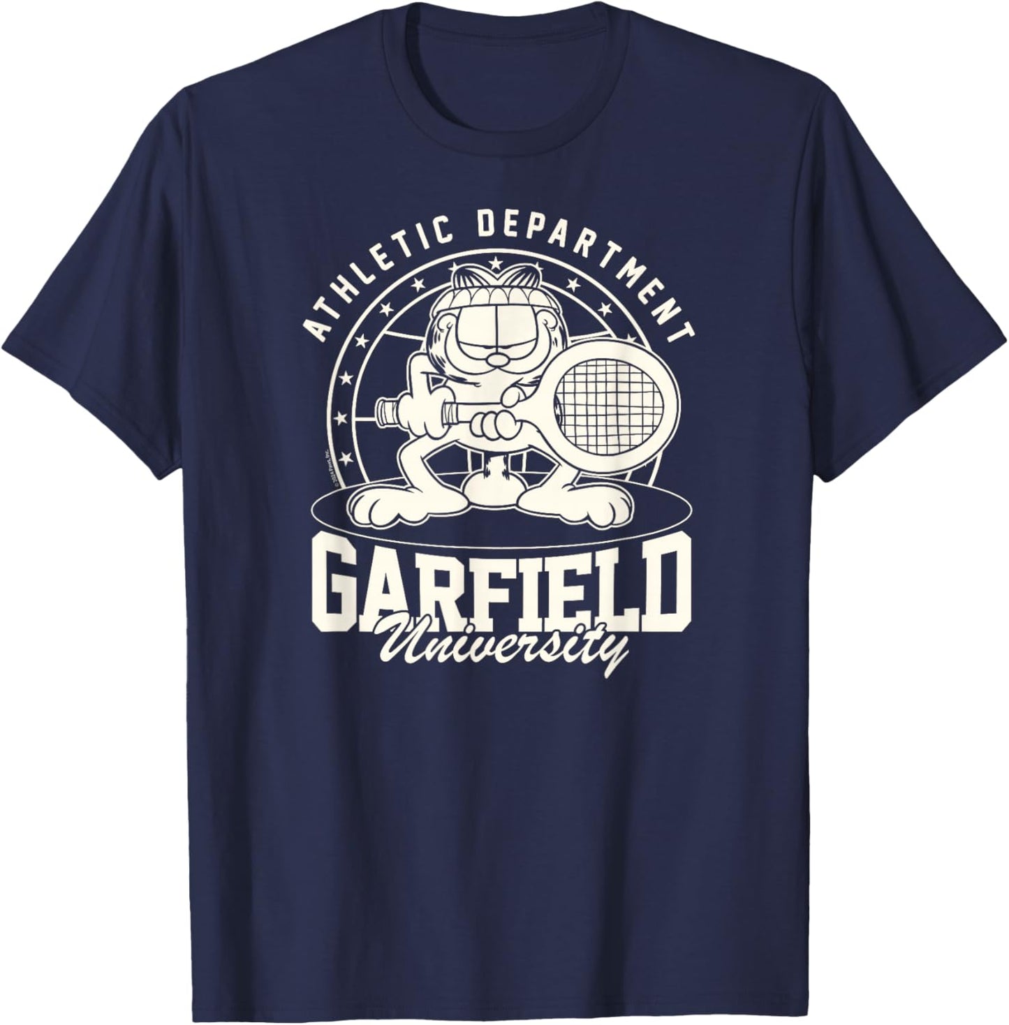 Garfield - Tennis University Athletic Department T-Shirt - T-Shirt | Navy