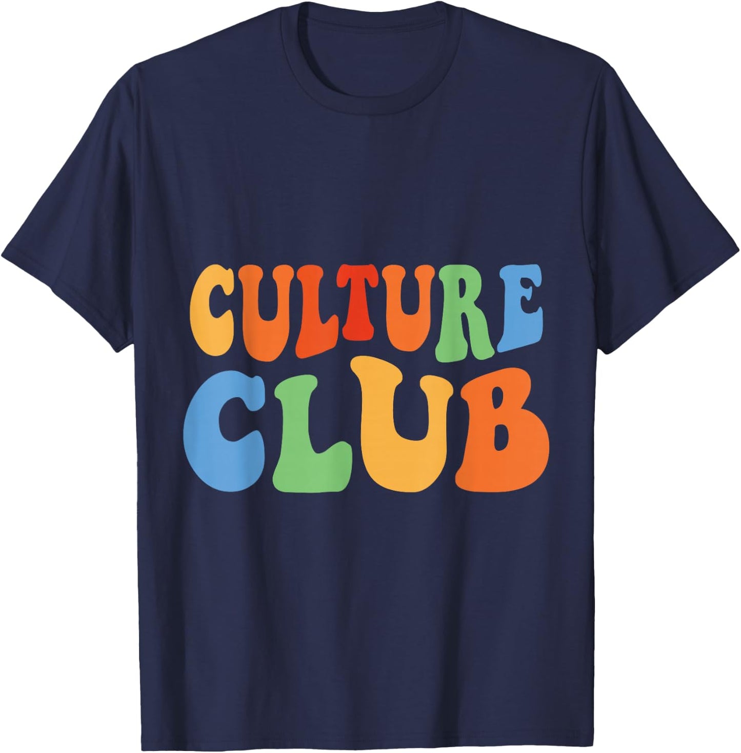 Vintage Men Women Boys Girls Funny Retro Culture Club T-Shirt - T-Shirt | Navy