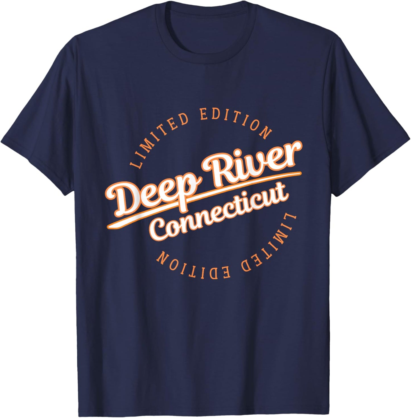 Retro Athletic Deep River CT Apparel T-Shirt - T-Shirt | Navy