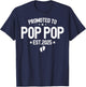 Promoted To Pop-pop Est 2025 Soon To Be Pop pop T-Shirt - T-Shirt | Navy