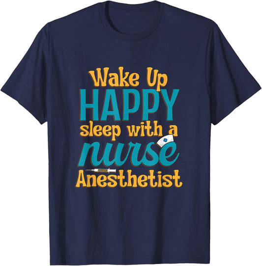 Nurse Anesthetist Sleep CRNA Nursing T-Shirt - T-Shirt | Navy