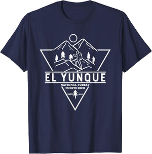 El Yunque National Forest Puerto Rico Badge T-Shirt - T-Shirt | Navy