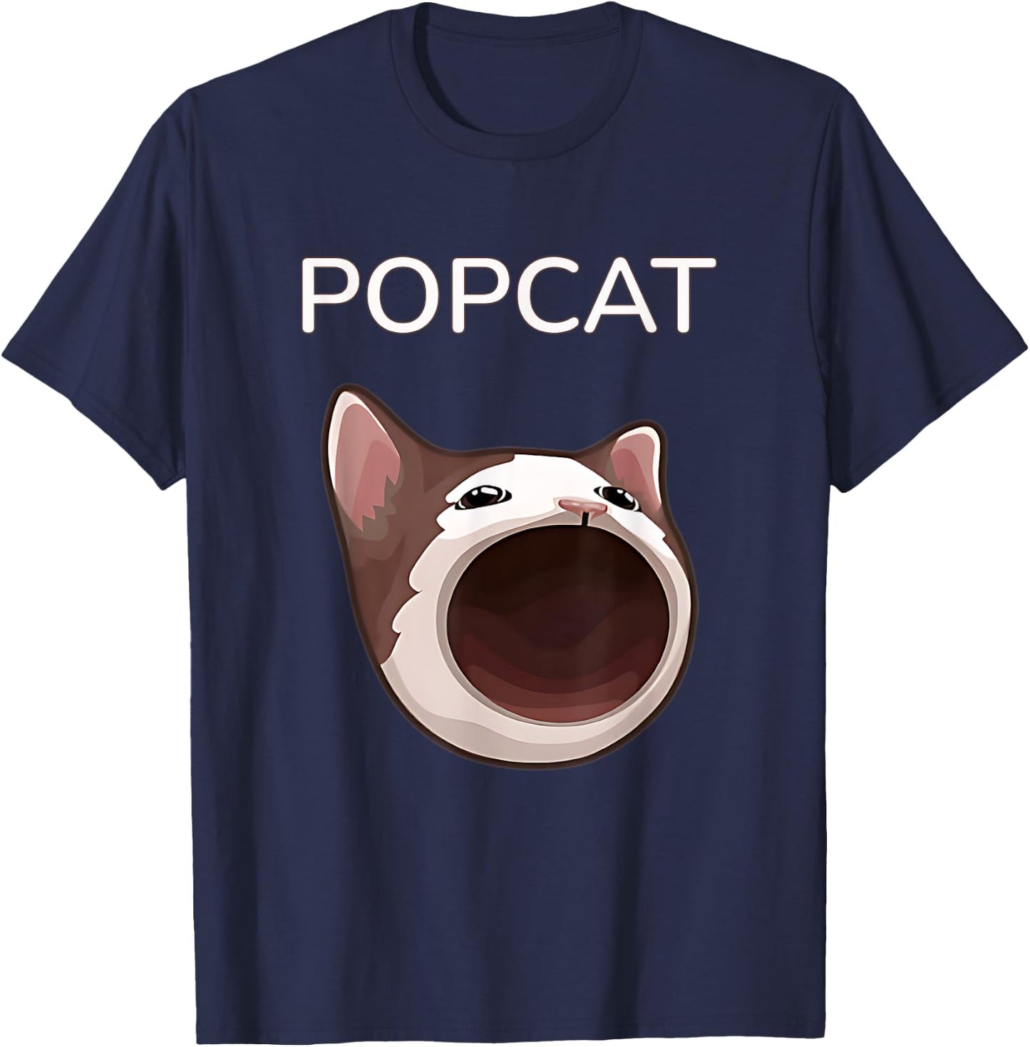 Popcat Meme Coin - Strengthening the Solana Community T-Shirt - T-Shirt | Navy