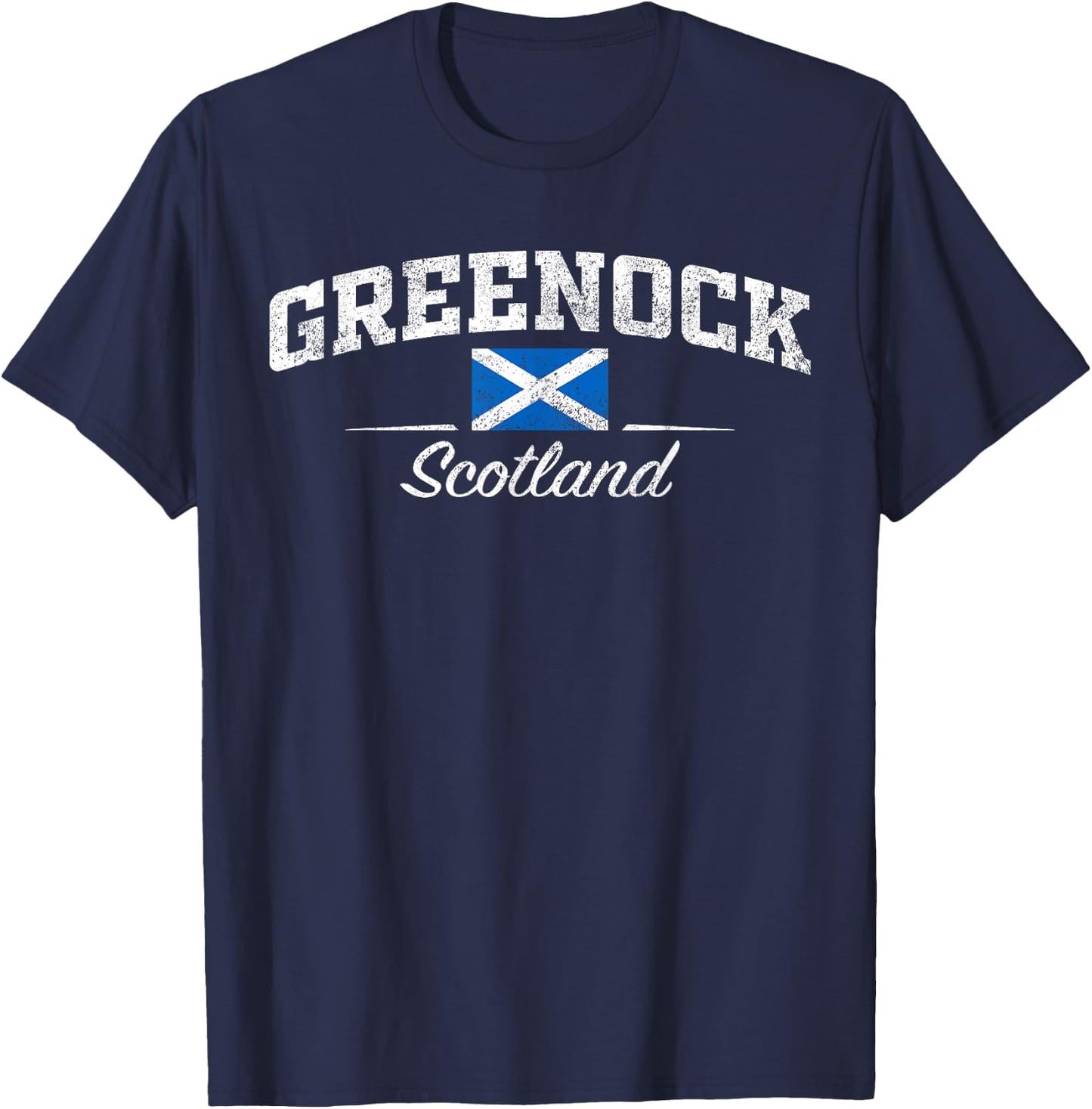Greenock Scotland T-Shirt - T-Shirt | Navy