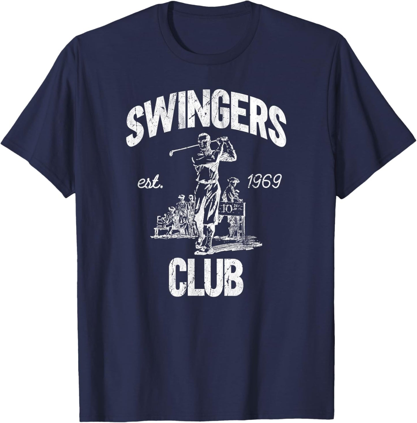 Swingers Club golf clubs funny golf Sarcastic Golfing men T-Shirt - T-Shirt | Navy