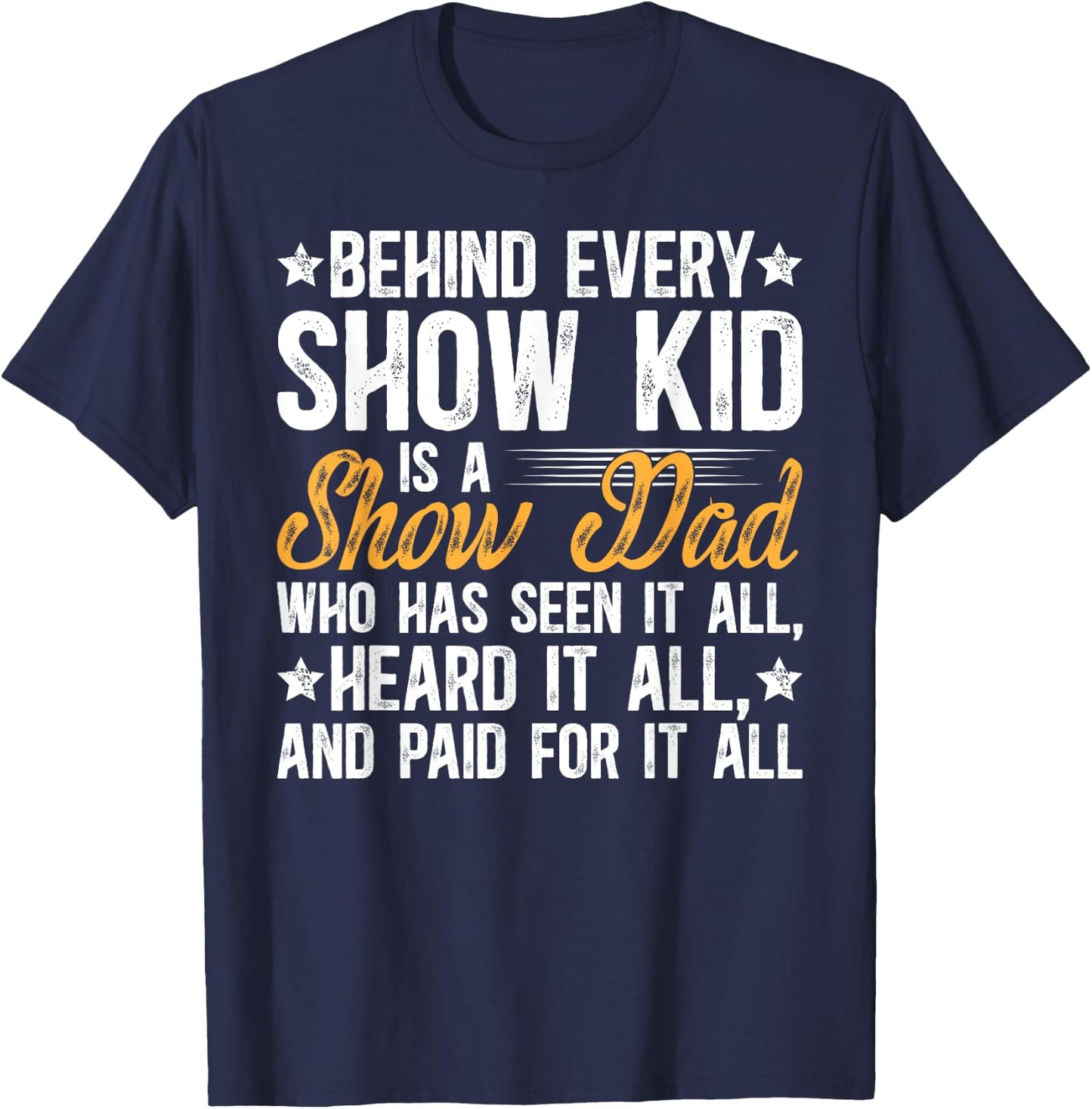 Funny Livestock Show Dad Funny Livestock Show Father T-Shirt - T-Shirt | Navy