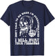 Skull I Will Hurt Your Feelings Don't Talk To Me T-Shirt - T-Shirt | Navy
