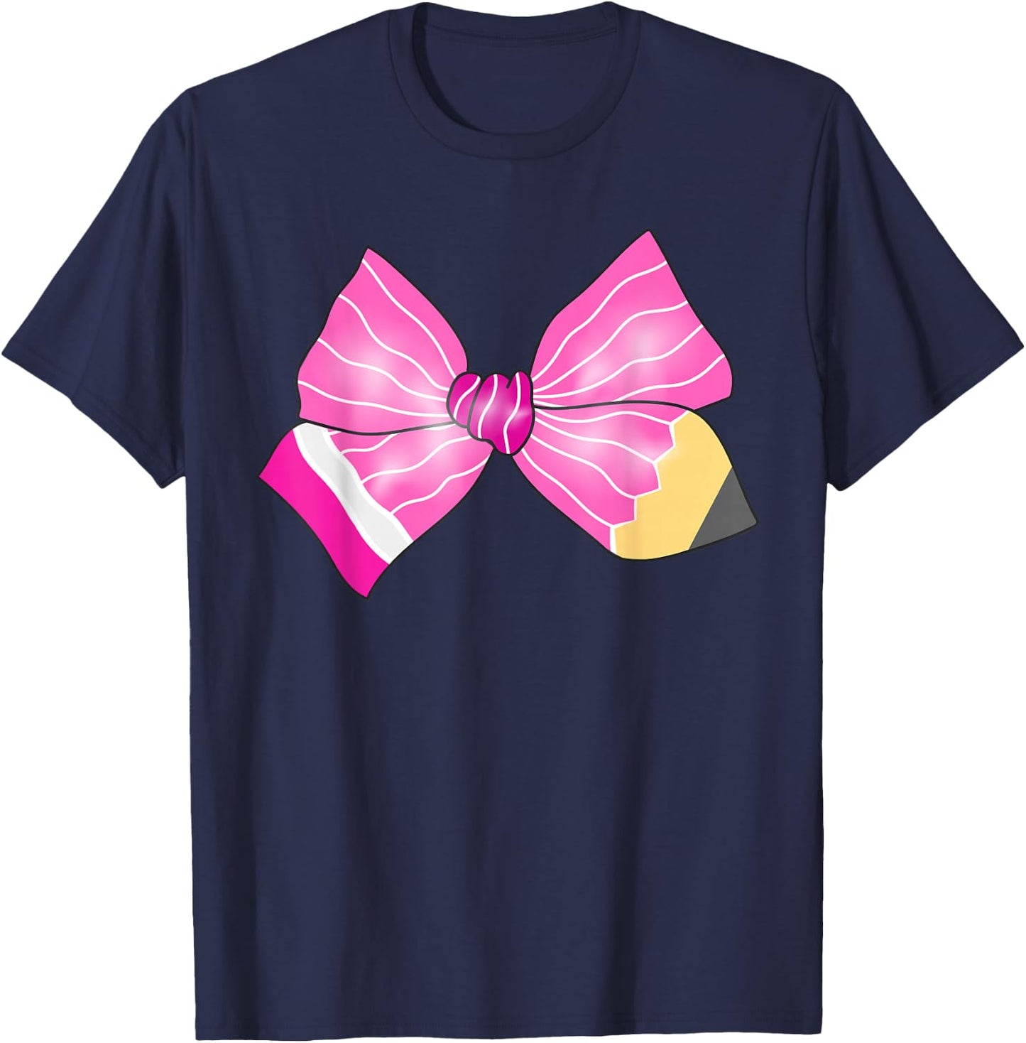 Coquette Bow Teacher Life Shirts Back To School T-Shirt - T-Shirt | Navy
