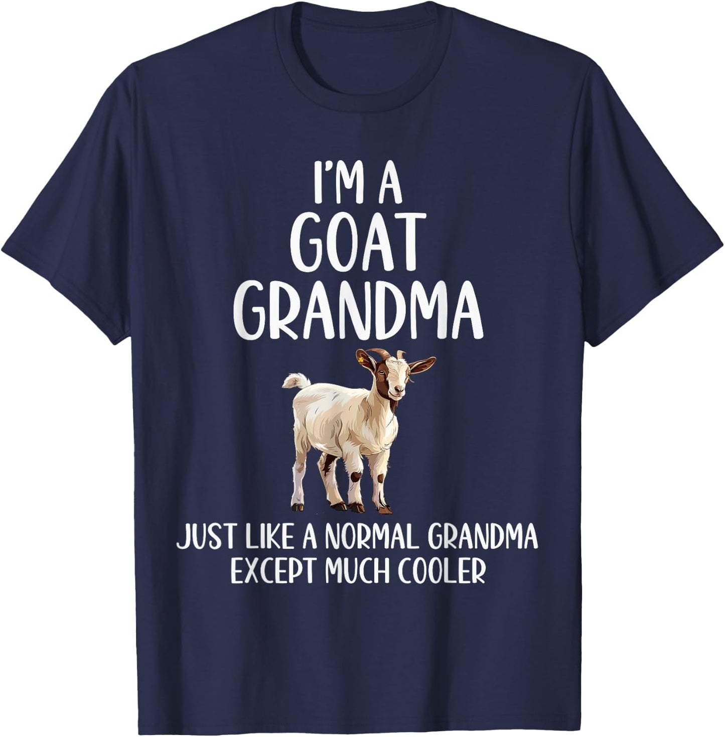 Goat Grandma Definition Animals Lover Farmer Mothers Day T-Shirt - T-Shirt | Navy