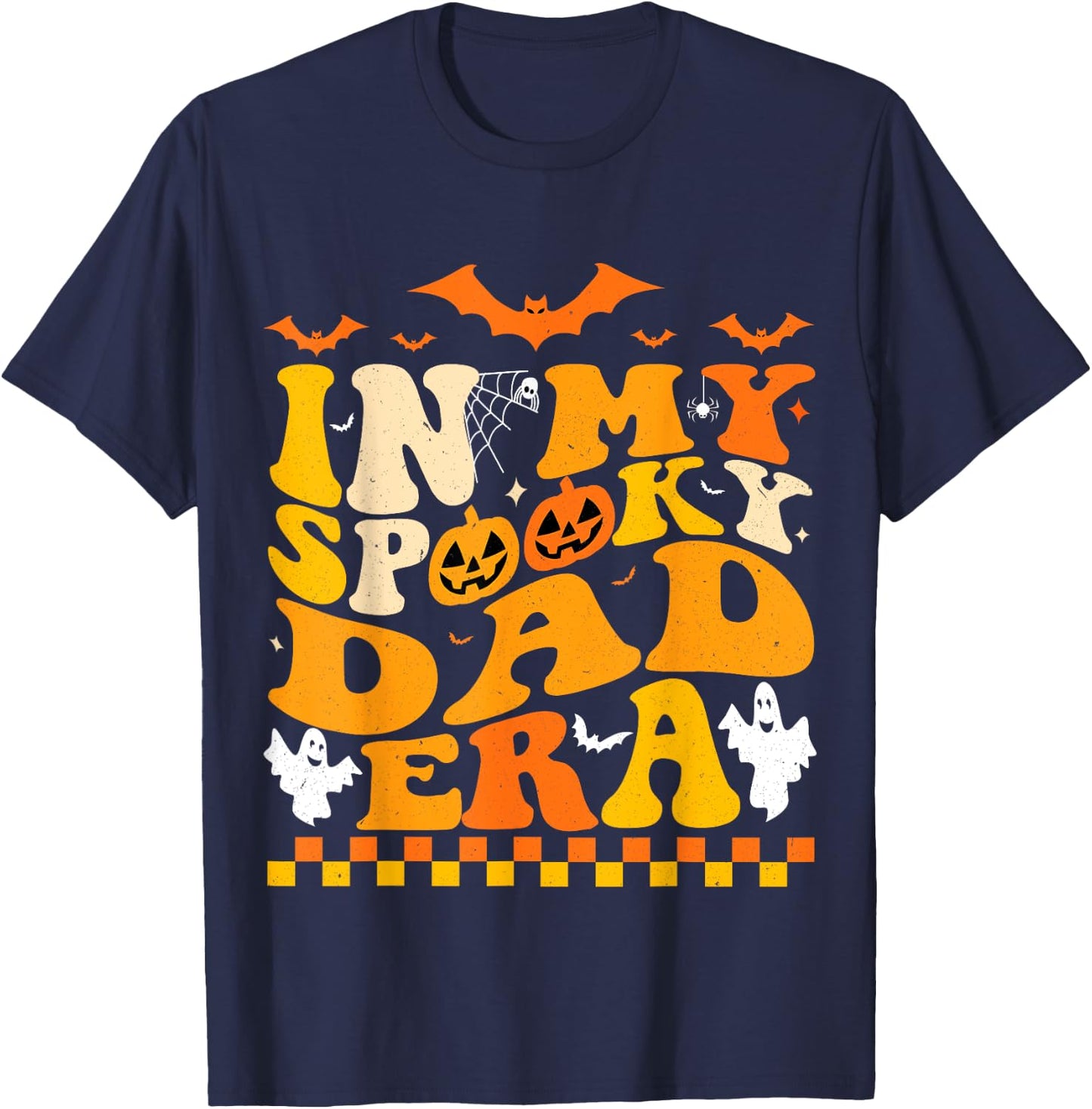 In My Spooky Dad Era Halloween Funny Father T-Shirt - T-Shirt | Navy