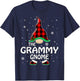 Grammy Gnome Buffalo Plaid Matching Family Christmas Pajama T-Shirt - T-Shirt | Navy