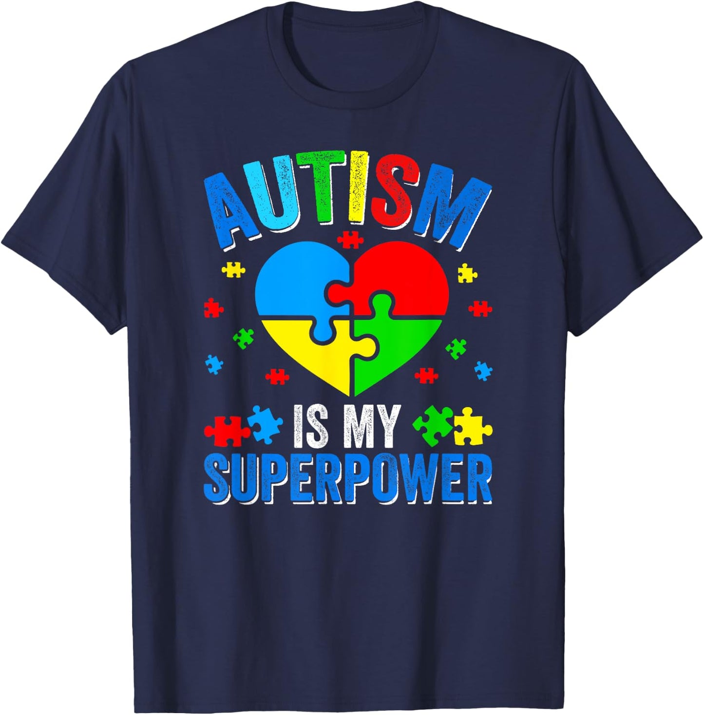 Autism Awareness T-Shirt - T-Shirt | Navy