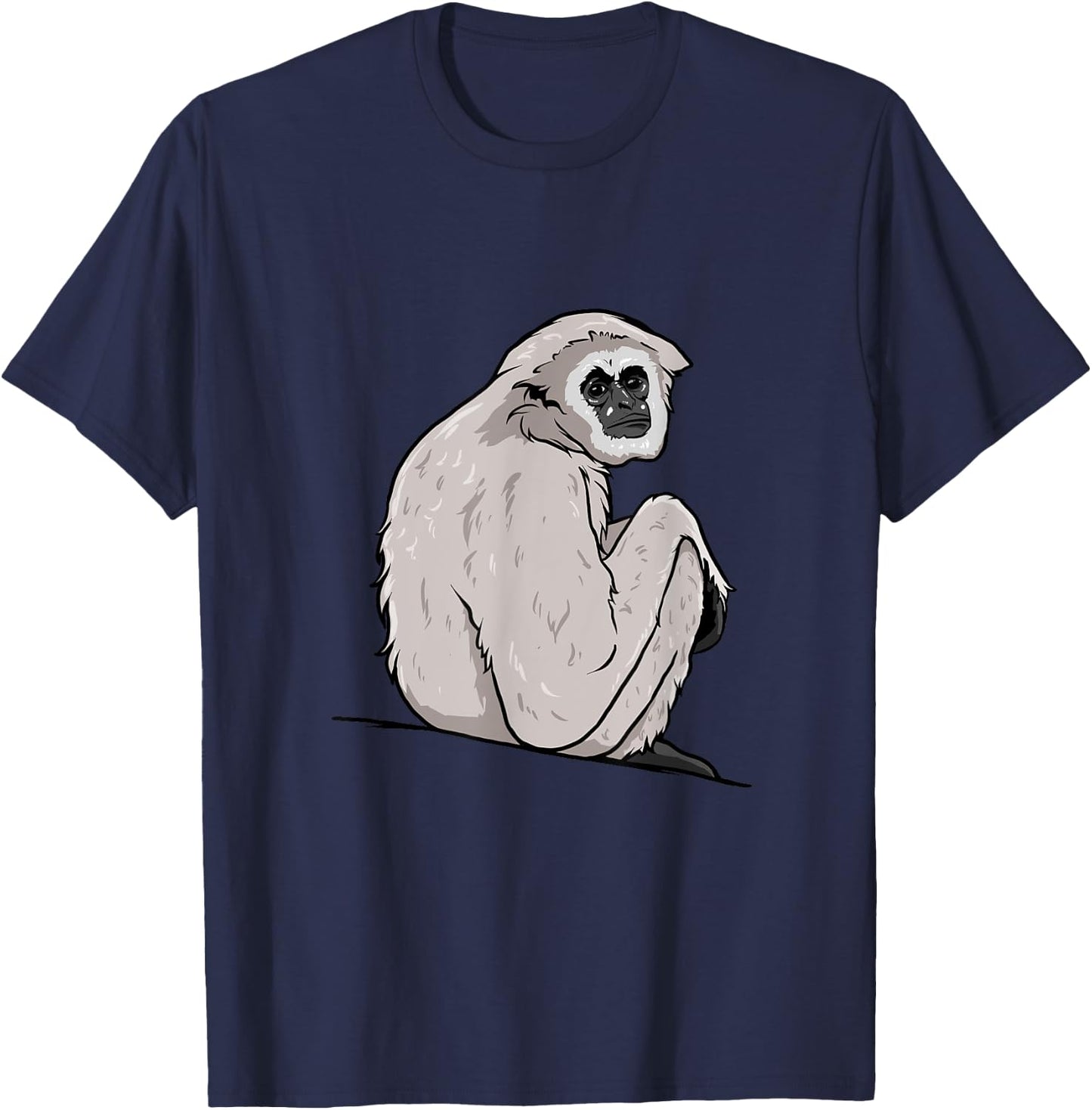 Gibbon Monkey T-Shirt - T-Shirt | Navy