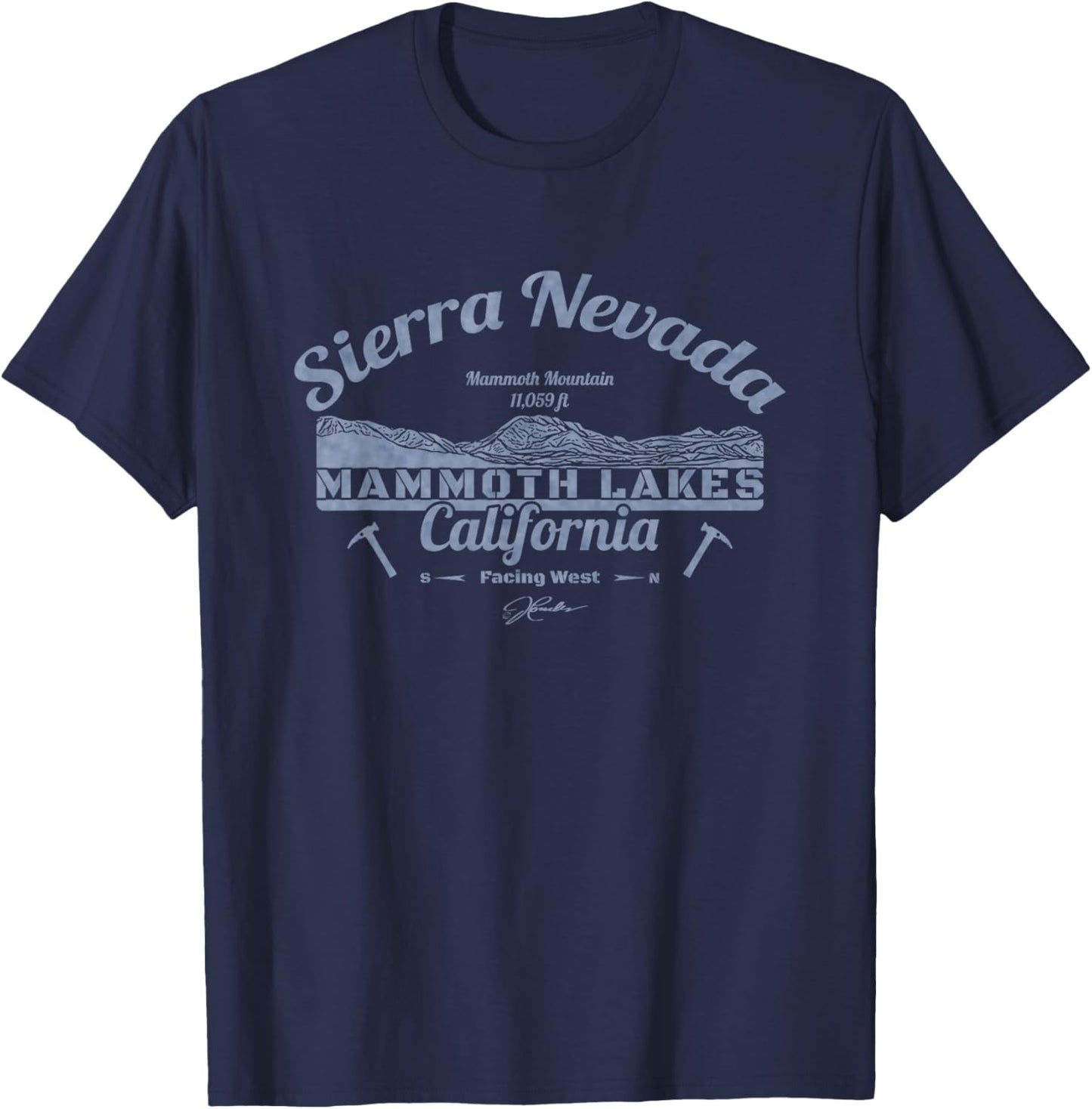 JCombs: Mammoth Lakes, CA with Mammoth Mountain T-Shirt - T-Shirt | Navy