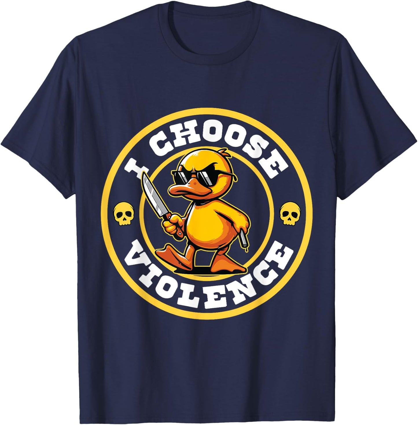 Duck Lover Art Men Women Boys Girls Rubber Duck Funny Ducks T-Shirt - T-Shirt | Navy