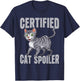 Certified Cat Spoiler Cat Grandma T-Shirt - T-Shirt | Navy