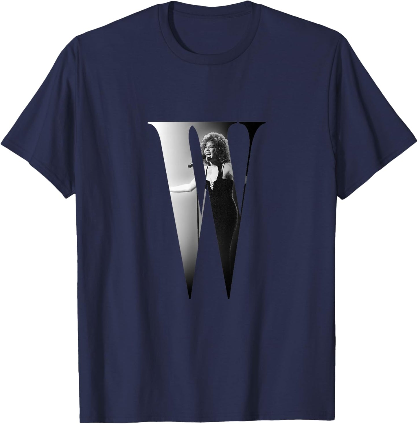 Whitney Houston_001 T-Shirt - T-Shirt | Navy