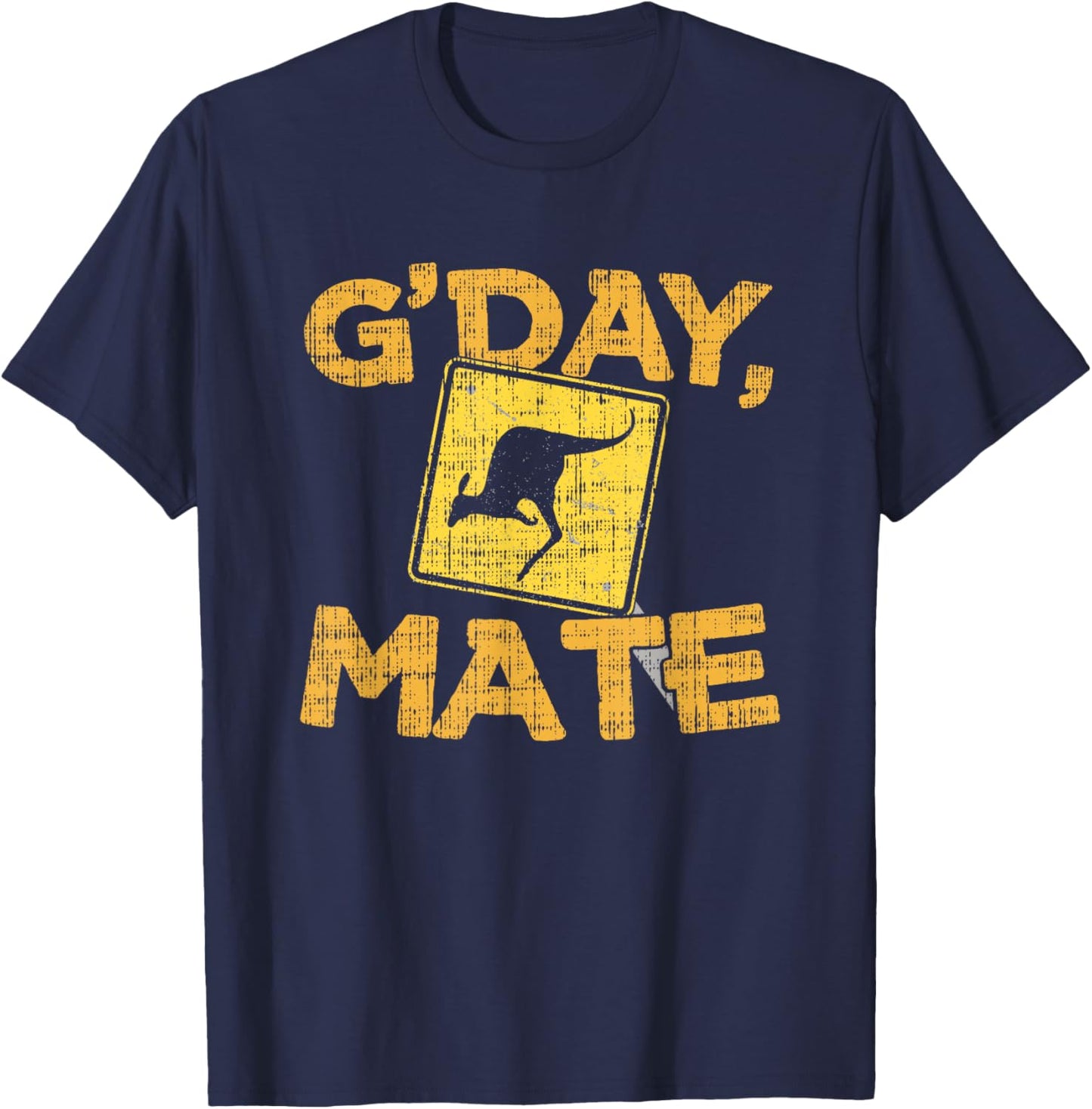 Gday Mate - Funny Australia & Kangaroo T-Shirt - T-Shirt | Navy