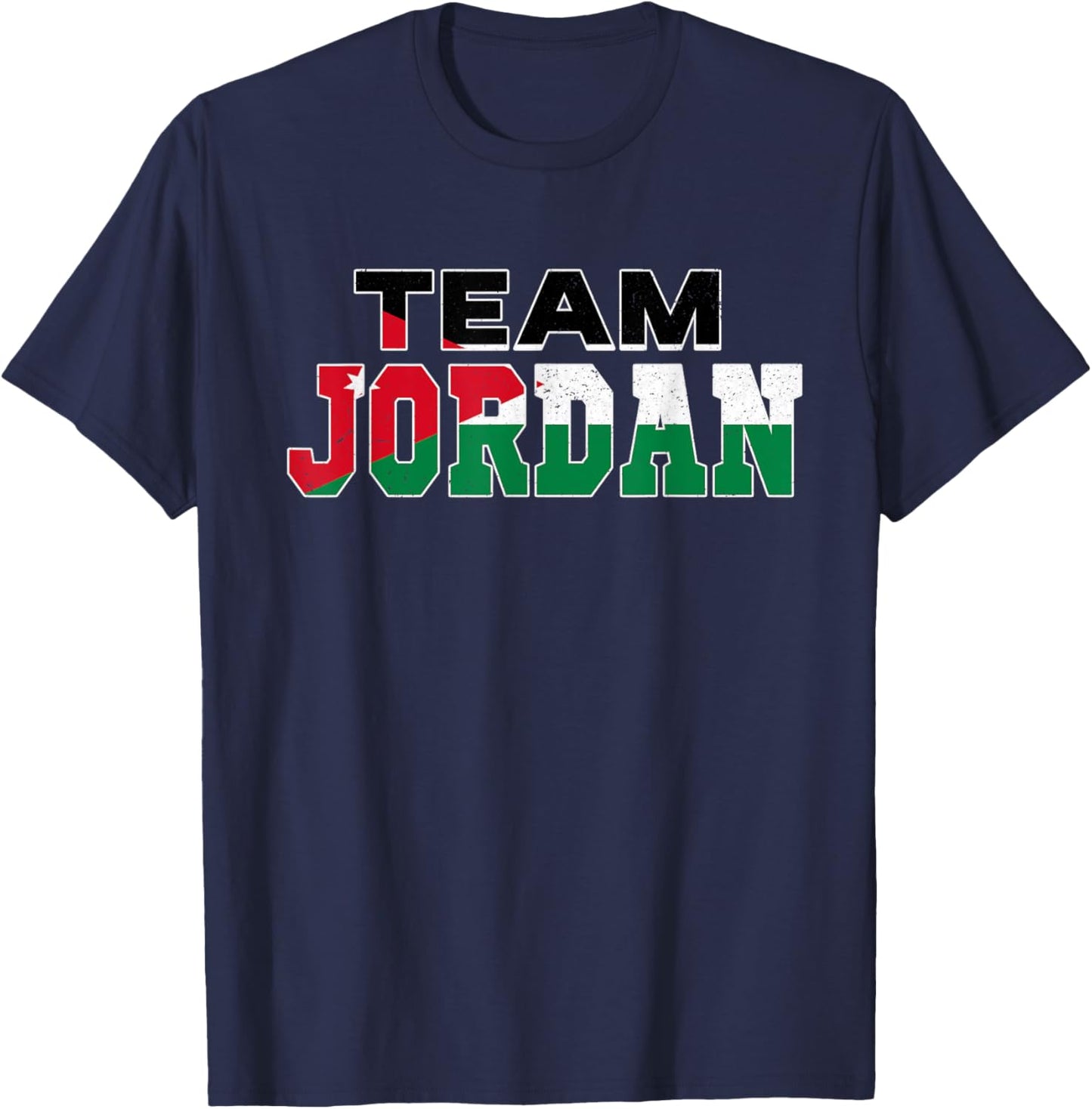 Team Patriotic Jordanian Flag Jordan T-Shirt - T-Shirt | Navy