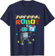 5 Years Old Little Robot 5th Birthday Robot Themed Party T-Shirt - T-Shirt | Navy