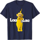 Teletubbies Classic Teletubbies Adult T Shirt Laa Laa, Black, Small US T-Shirt - T-Shirt | Navy