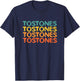 Tostones, word art design favorite Caribbean foods, Latin T-Shirt - T-Shirt | Navy