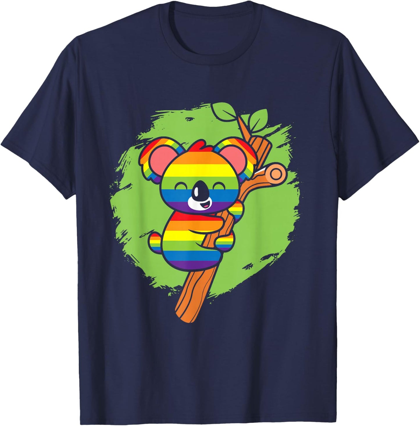 Queer Koala Adult Pride Party Lesbian Gay Ally CSD LGBTQ+ T-Shirt - T-Shirt | Navy