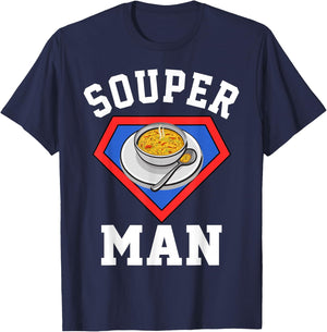 Souper Puns Fun Soup Lover Outfit For Kids T-Shirt - T-Shirt | Navy