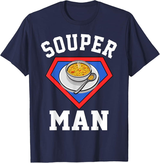 Souper Puns Fun Soup Lover Outfit For Kids T-Shirt - T-Shirt | Navy