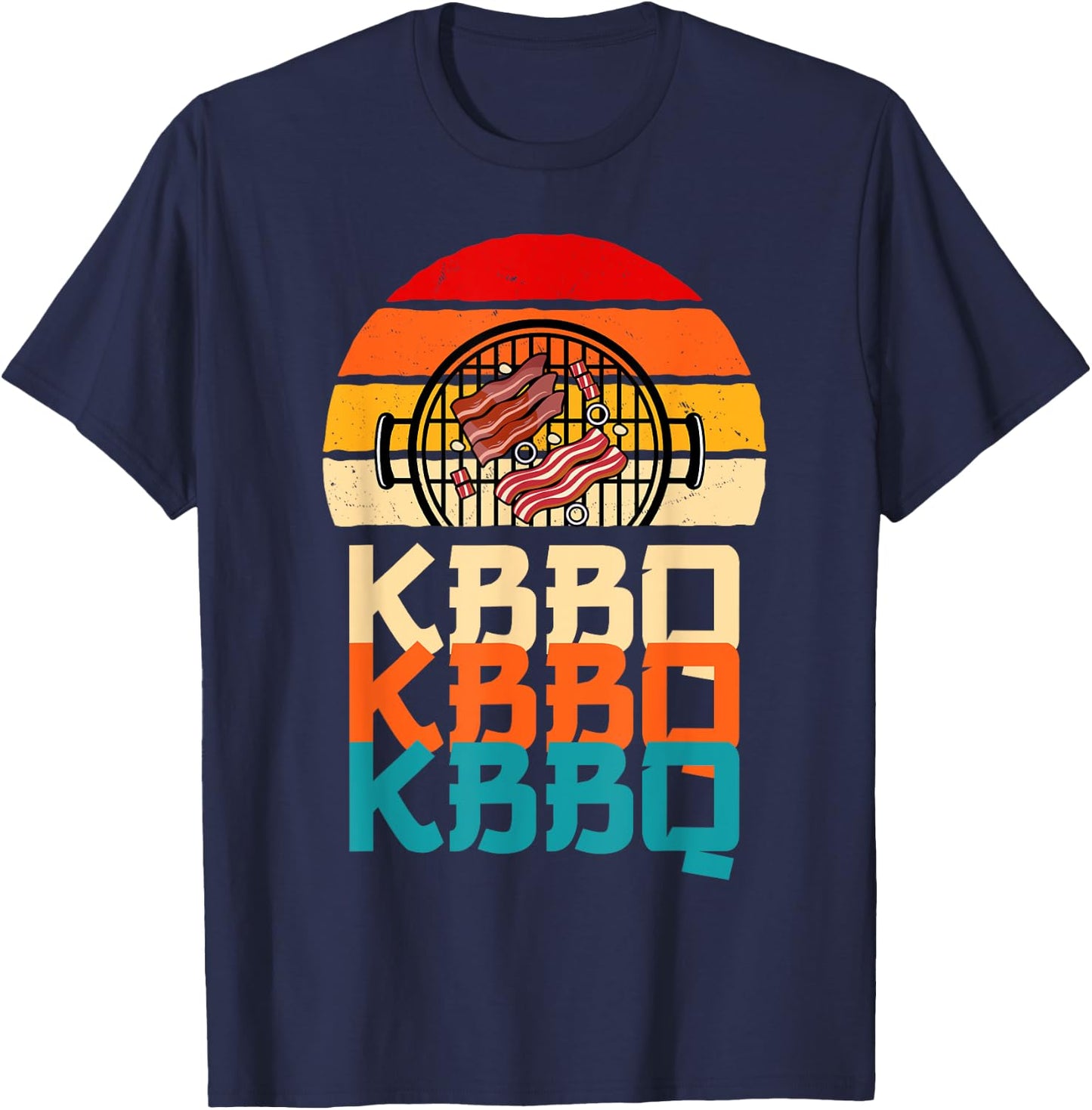 Korean BBQ Design Galbi And Banchan KBBQ T-Shirt - T-Shirt | Navy