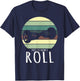 How to Roll Retro Hoverboard Design T-Shirt - T-Shirt | Navy