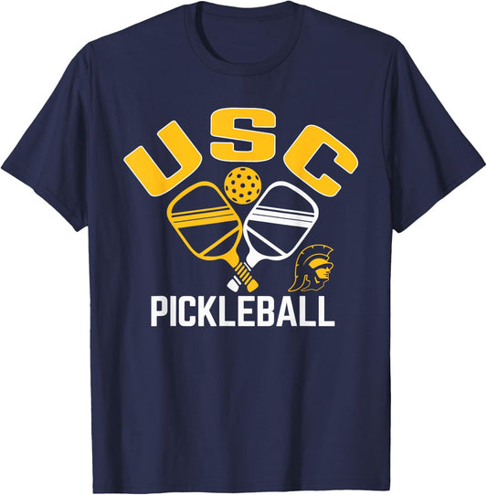 USC Trojans Pickleball Officially Licensed T-Shirt - T-Shirt | Navy