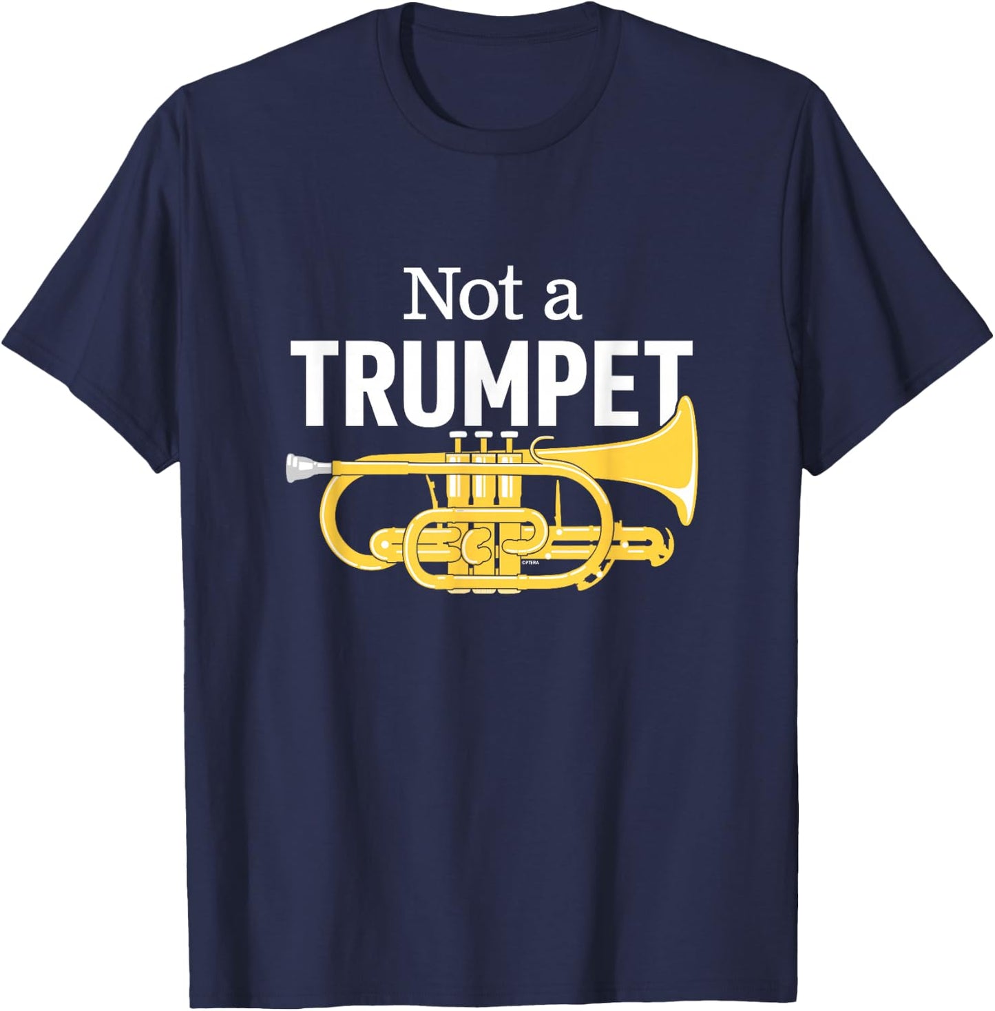 Funny Cornet Joke or Brass Band Humour Proud Cornet Players T-Shirt - T-Shirt | Navy