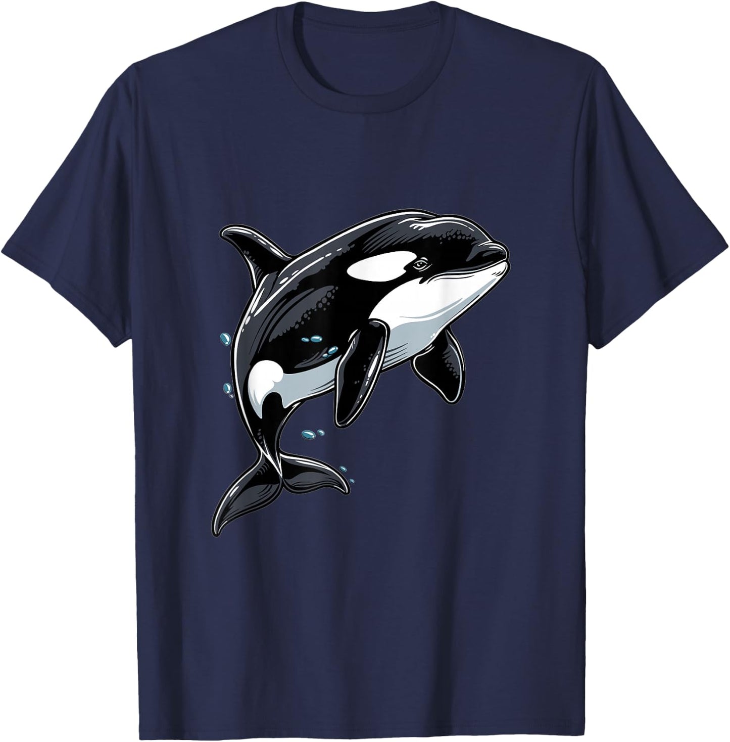 Orca Whale Graphic T-Shirt - T-Shirt | Navy