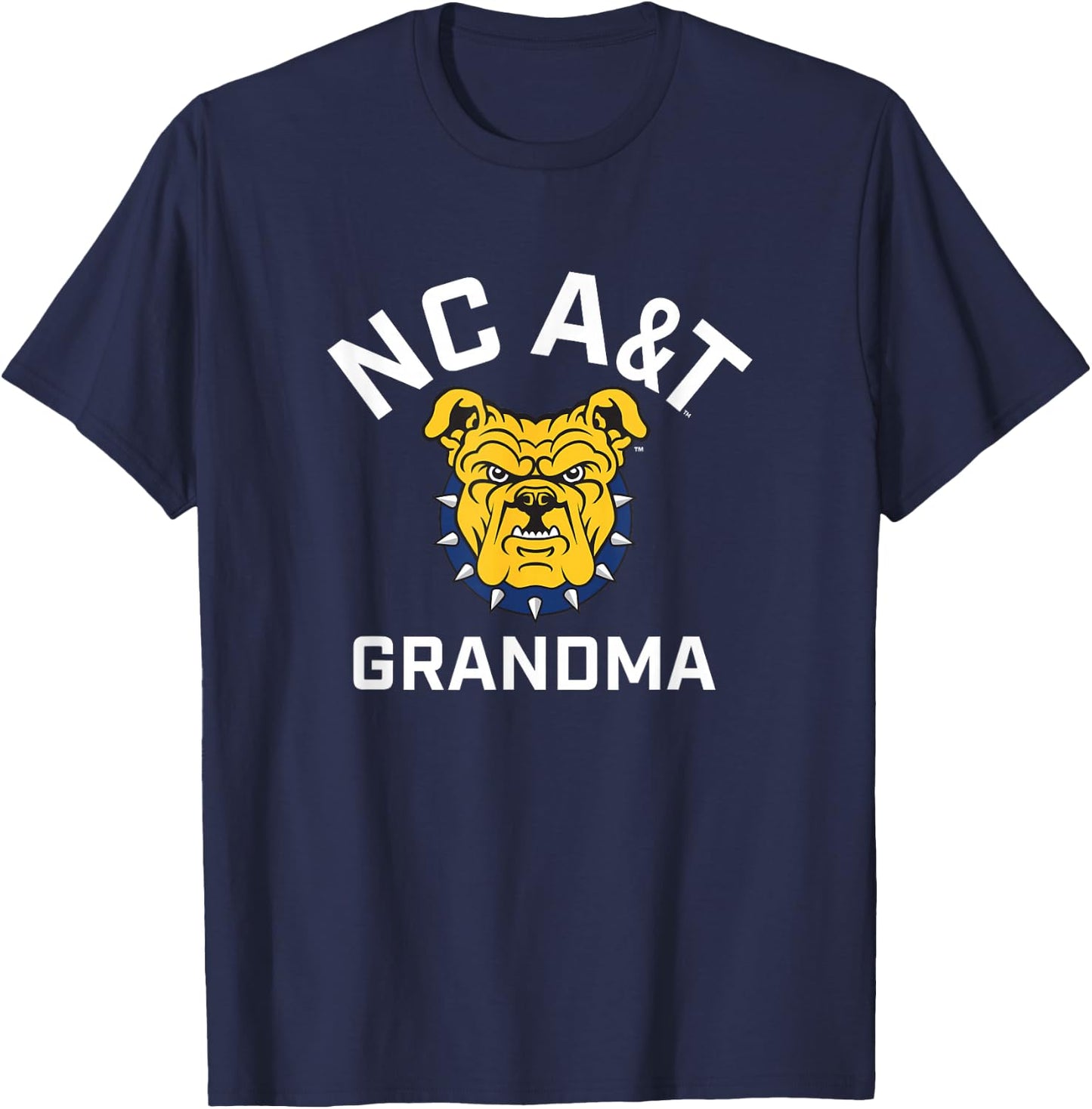North Carolina A&T State University Aggies Arched Grandma T-Shirt - T-Shirt | Navy