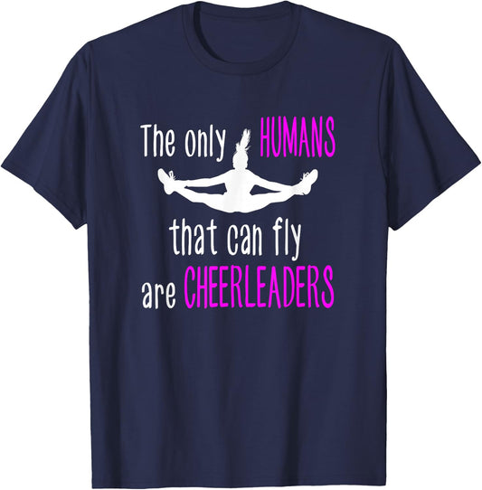 Cheerleading Pretty Little Flyer Cheer Quotes T-Shirt - T-Shirt | Navy