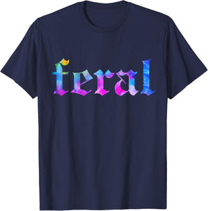FERAL Tie Dye T-Shirt - T-Shirt | Navy