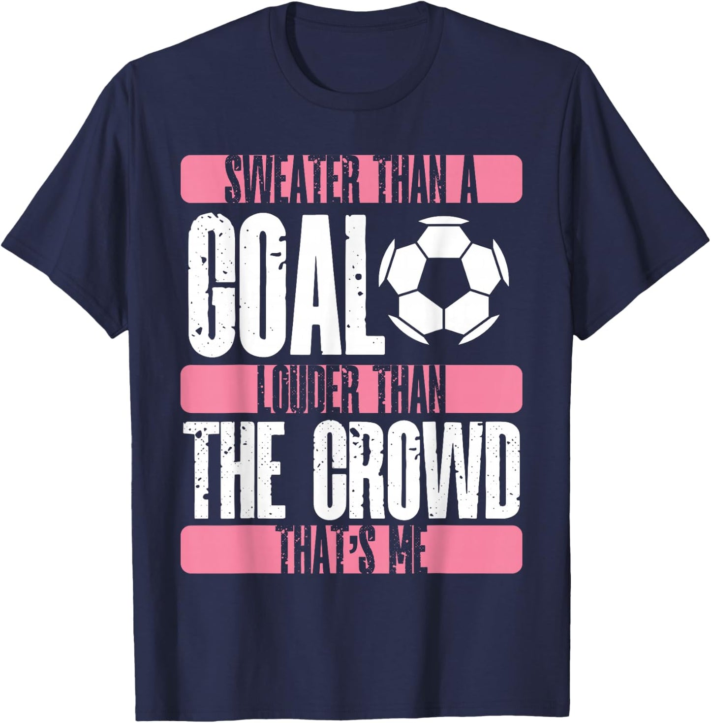 Soccer Girl Soccer Fans Soccer Club Football Soccer Mom T-Shirt - T-Shirt | Navy